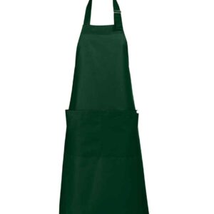 SOL'S Gala Long Bib Apron | Bottle Green