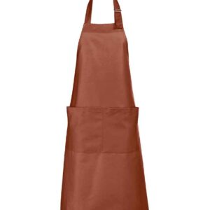 SOL'S Gala Long Bib Apron | Brown
