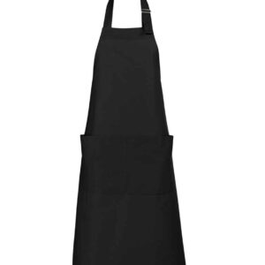 SOL'S Gala Long Bib Apron | Deep Black
