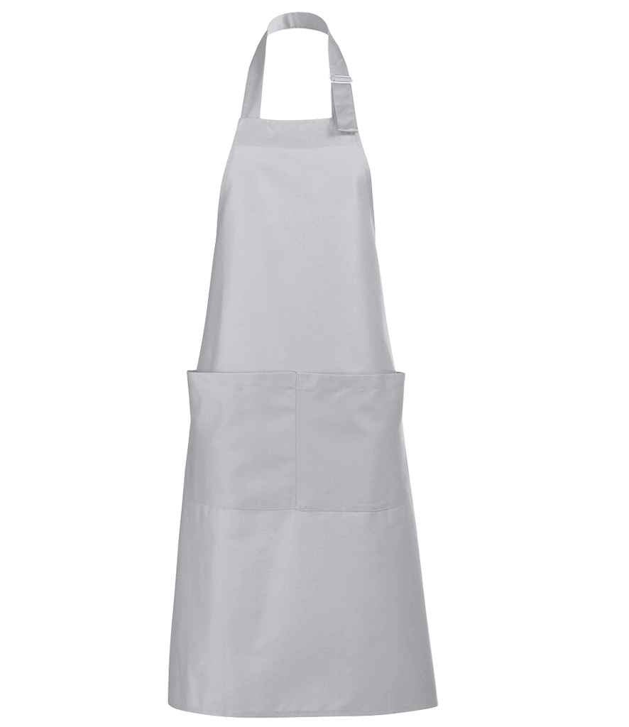 SOL'S Gala Long Bib Apron | Pure Grey