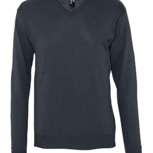 SOL'S Galaxy Cotton Acrylic V Neck Sweater | Navy