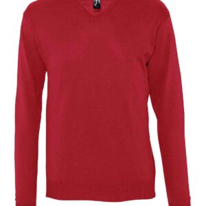 SOL'S Galaxy Cotton Acrylic V Neck Sweater | Red