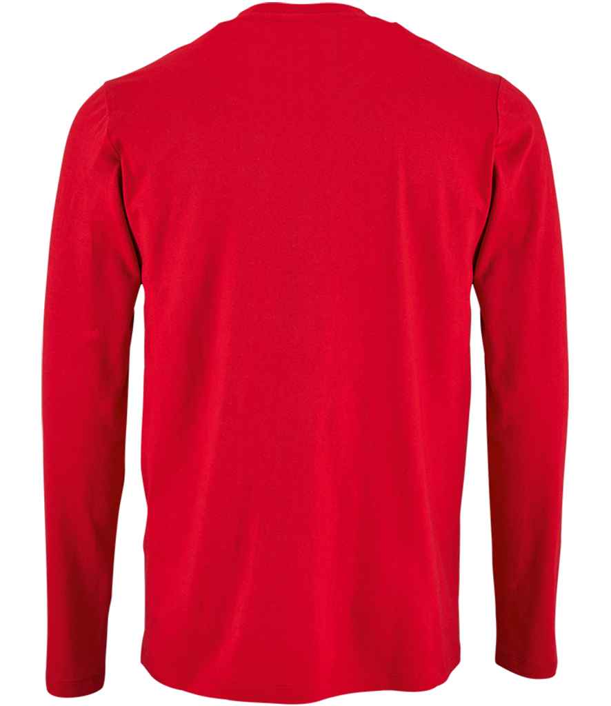 SOL'S Imperial Long Sleeve T-Shirt | Red - Image 2