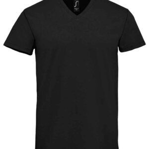 SOL'S Imperial V Neck T-Shirt | Deep Black
