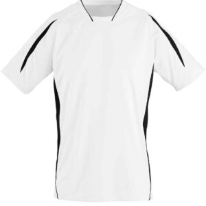 SOL'S Kids Maracana 2 Contrast T-Shirt | White/Black