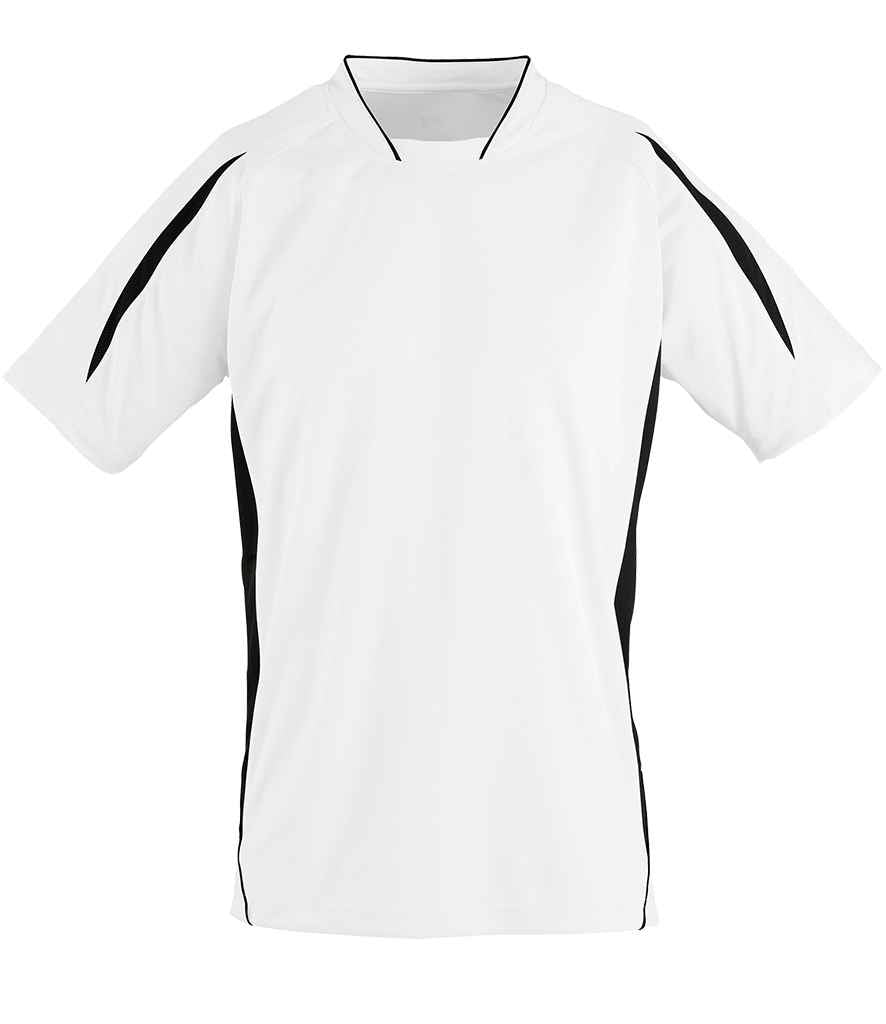 SOL'S Kids Maracana 2 Contrast T-Shirt | White/Black