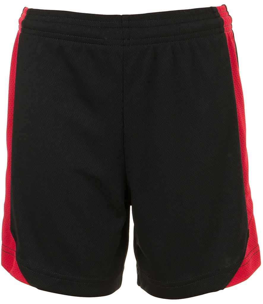 SOL'S Kids Olimpico Shorts | Black/Red