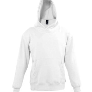 SOL'S Kids Slam Hooded Sweatshirt | White