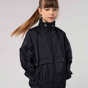 SOL'S Kids Surf Windbreaker Jacket | Black