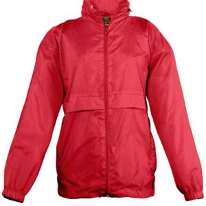 SOL'S Kids Surf Windbreaker Jacket | Red