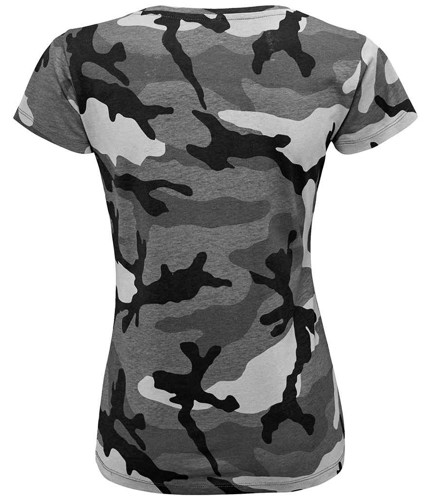 SOL'S Ladies Camo T-Shirt | Grey Camo - Image 2