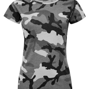 SOL'S Ladies Camo T-Shirt | Grey Camo