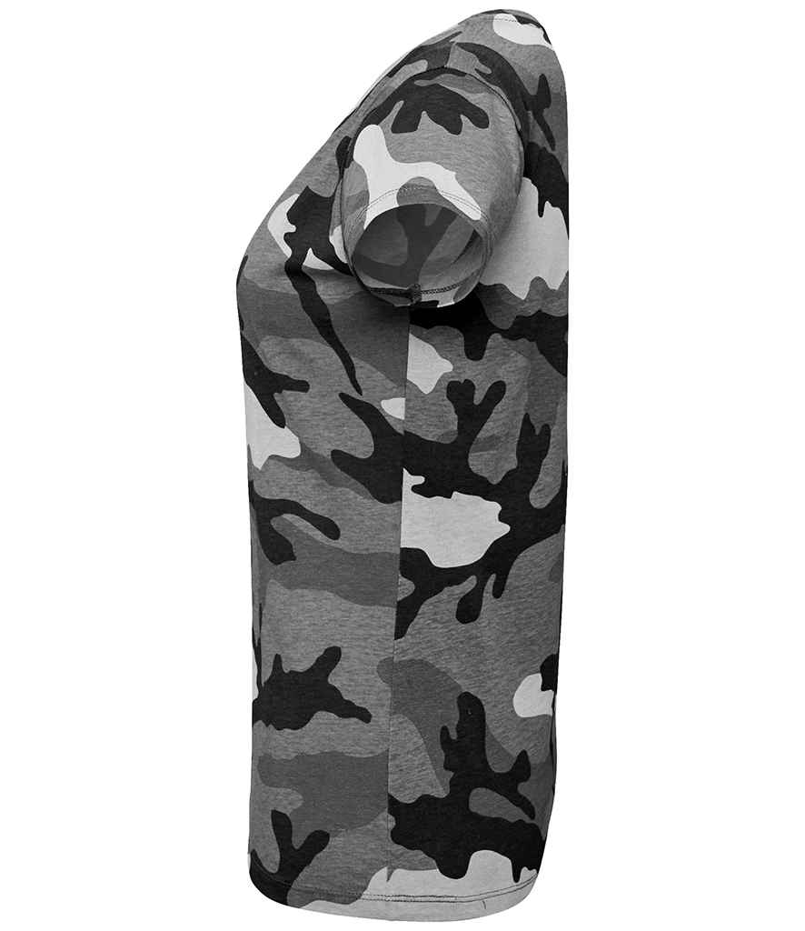 SOL'S Ladies Camo T-Shirt | Grey Camo - Image 3