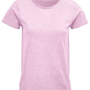SOL'S Ladies Crusader Organic T-Shirt | Heather Pink