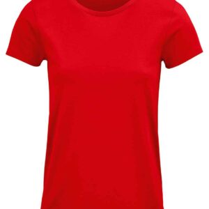 SOL'S Ladies Crusader Organic T-Shirt | Red