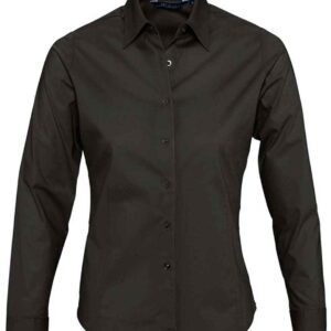 SOL'S Ladies Eden Long Sleeve Fitted Shirt | Black