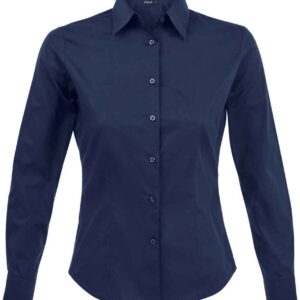 SOL'S Ladies Eden Long Sleeve Fitted Shirt | Dark Blue
