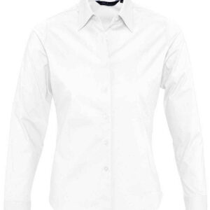 SOL'S Ladies Eden Long Sleeve Fitted Shirt | White