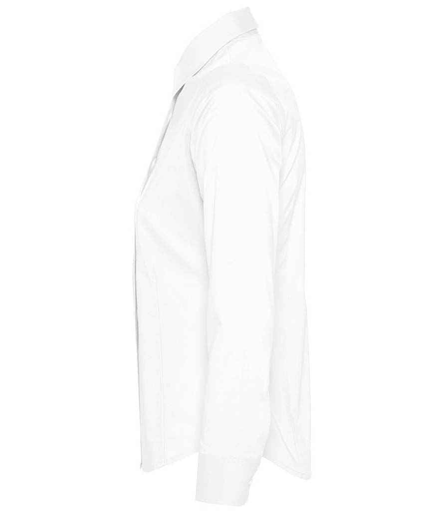 SOL'S Ladies Eden Long Sleeve Fitted Shirt | White - Image 3