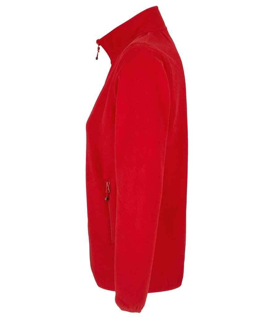 SOL'S Ladies Factor Recycled Micro Fleece Jacket | Red - Image 3