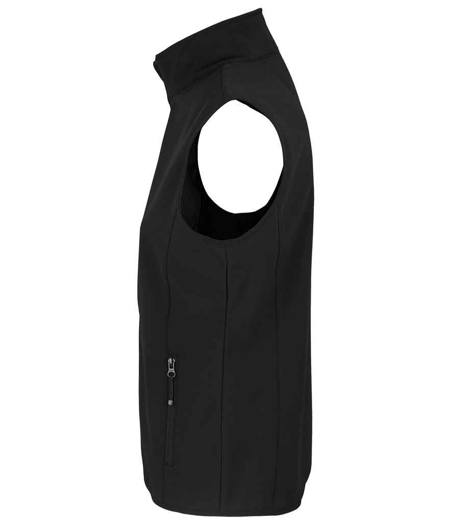 SOL'S Ladies Falcon Recycled Soft Shell Bodywarmer | Black - Image 3