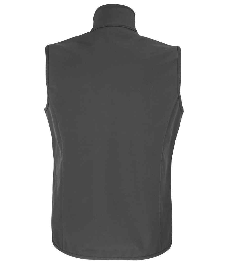 SOL'S Ladies Falcon Recycled Soft Shell Bodywarmer | Charcoal - Image 2