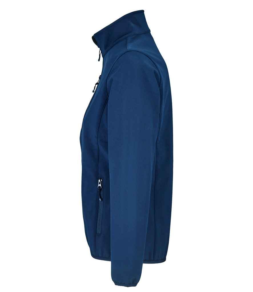 SOL'S Ladies Falcon Recycled Soft Shell Jacket | Abyss Blue - Image 3