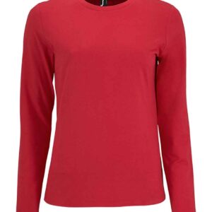 SOL'S Ladies Imperial Long Sleeve T-Shirt | Red