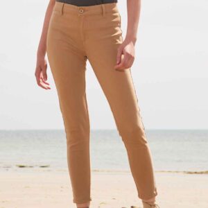 SOL'S Ladies Jules Chino Trousers | Chestnut