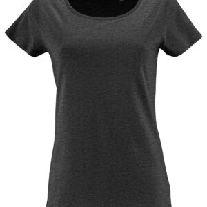 SOL'S Ladies Milo Organic T-Shirt | Charcoal Marl