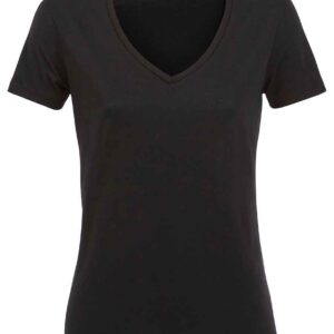 SOL'S Ladies Motion V Neck T-Shirt | Deep Black