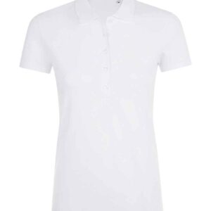 SOL'S Ladies Phoenix Piqué Polo Shirt | White
