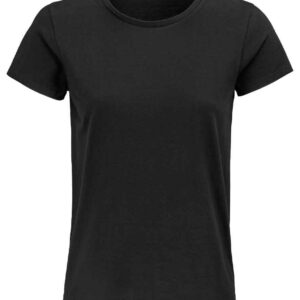 SOL'S Ladies Pioneer Organic T-Shirt | Deep Black