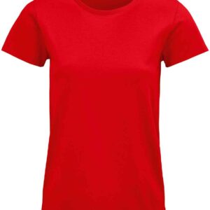 SOL'S Ladies Pioneer Organic T-Shirt | Red