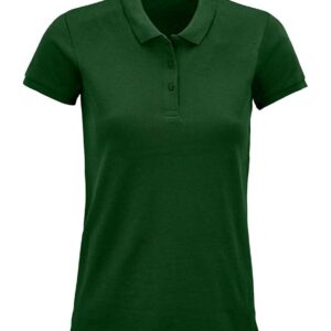 SOL'S Ladies Planet Organic Piqué Polo Shirt | Bottle Green