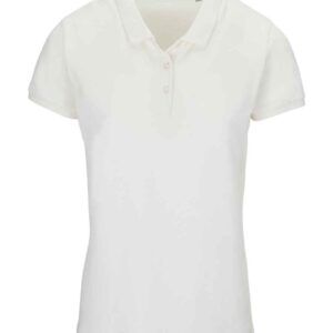 SOL'S Ladies Planet Organic Piqué Polo Shirt | Off White