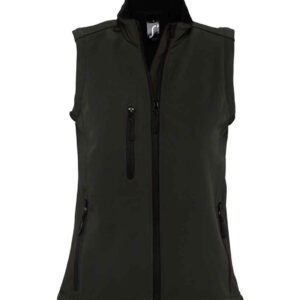 SOL'S Ladies Rallye Soft Shell Bodywarmer | Black