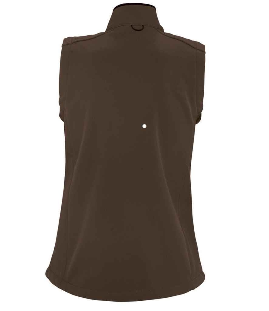 SOL'S Ladies Rallye Soft Shell Bodywarmer | Dark Chocolate - Image 2