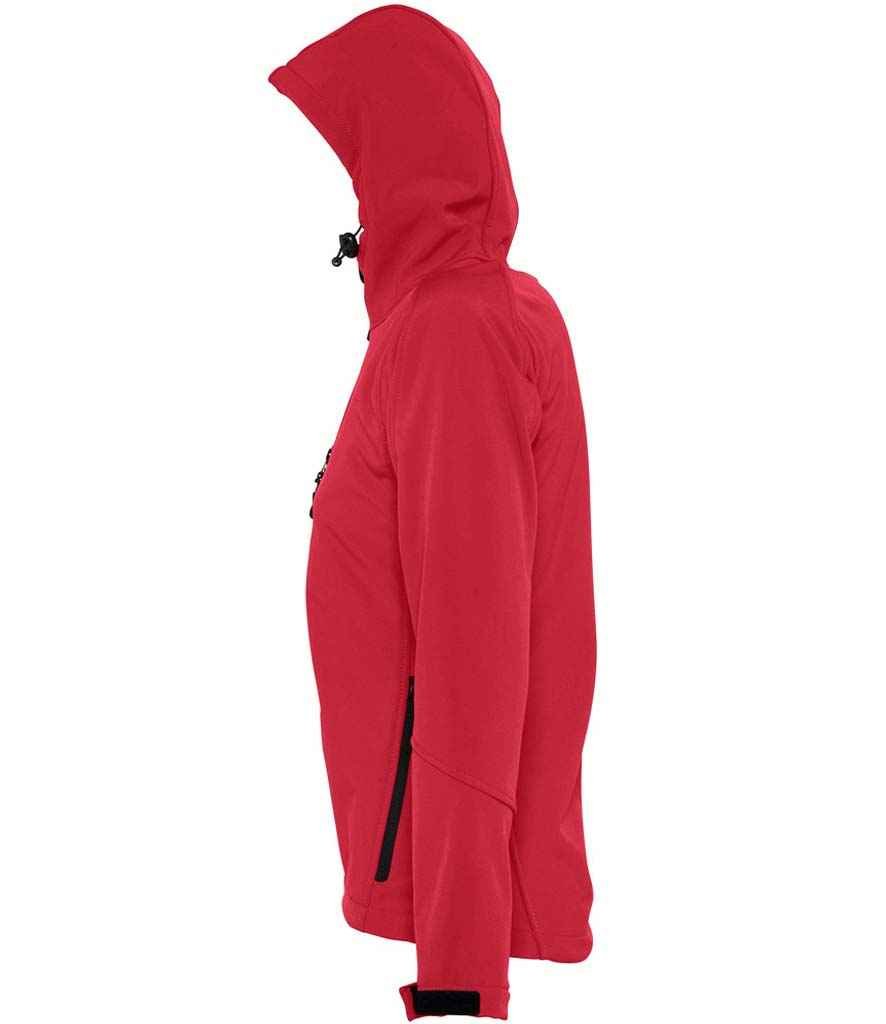 SOL'S Ladies Replay Hooded Soft Shell Jacket | Pepper Red - Image 3