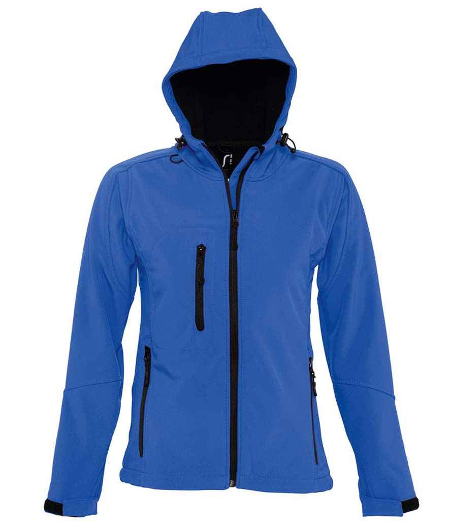 SOL'S Ladies Replay Hooded Soft Shell Jacket | Royal Blue
