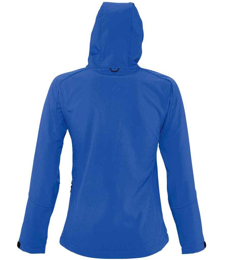 SOL'S Ladies Replay Hooded Soft Shell Jacket | Royal Blue - Image 2