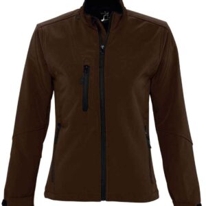 SOL'S Ladies Roxy Soft Shell Jacket | Dark Chocolate