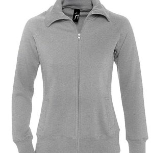 SOL'S Ladies Soda Sweat Jacket | Deep Grey Marl