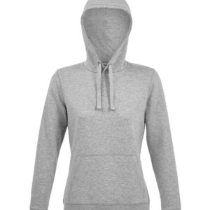 SOL'S Ladies Spencer Hooded Sweatshirt | Grey Marl