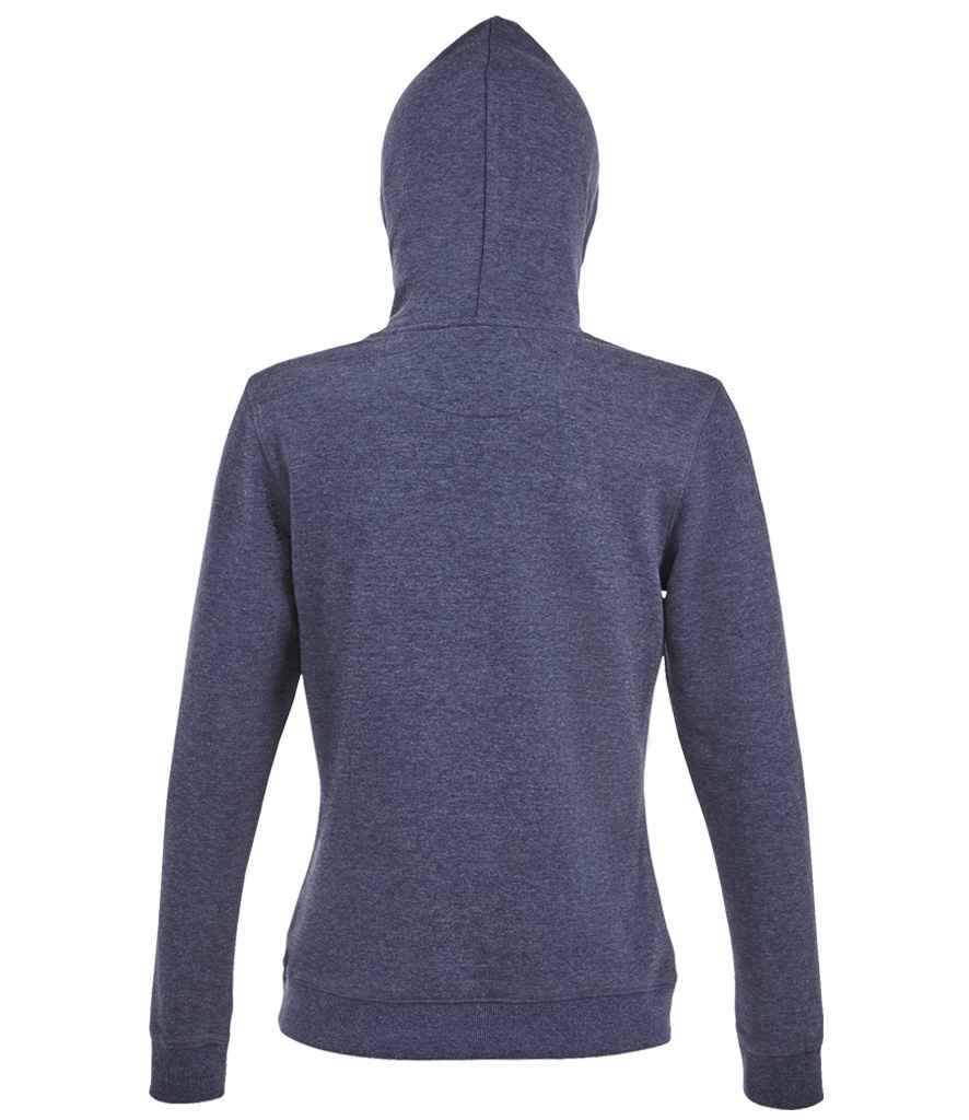 SOL'S Ladies Spencer Hooded Sweatshirt | Heather Denim - Image 2
