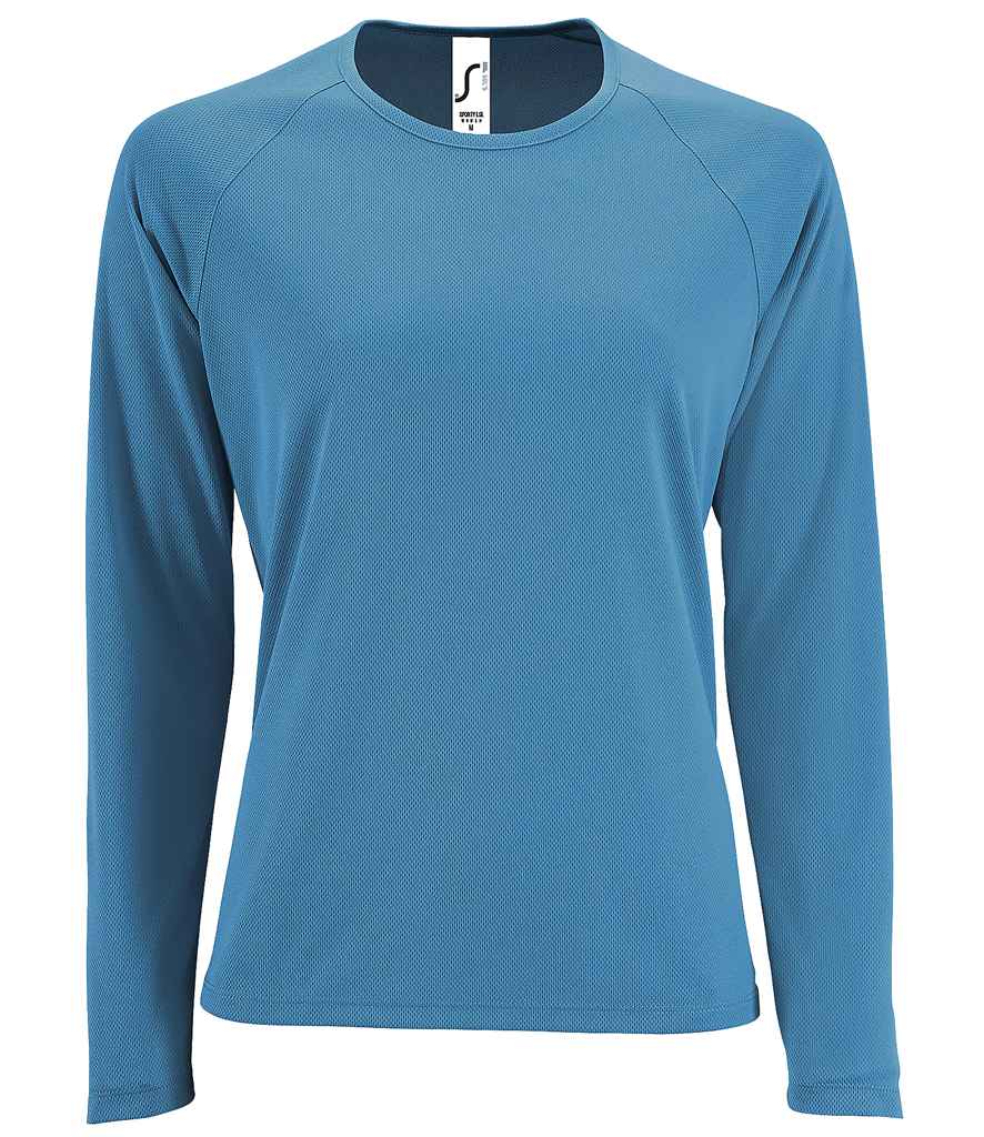 SOL'S Ladies Sporty Long Sleeve Performance T-Shirt | Aqua