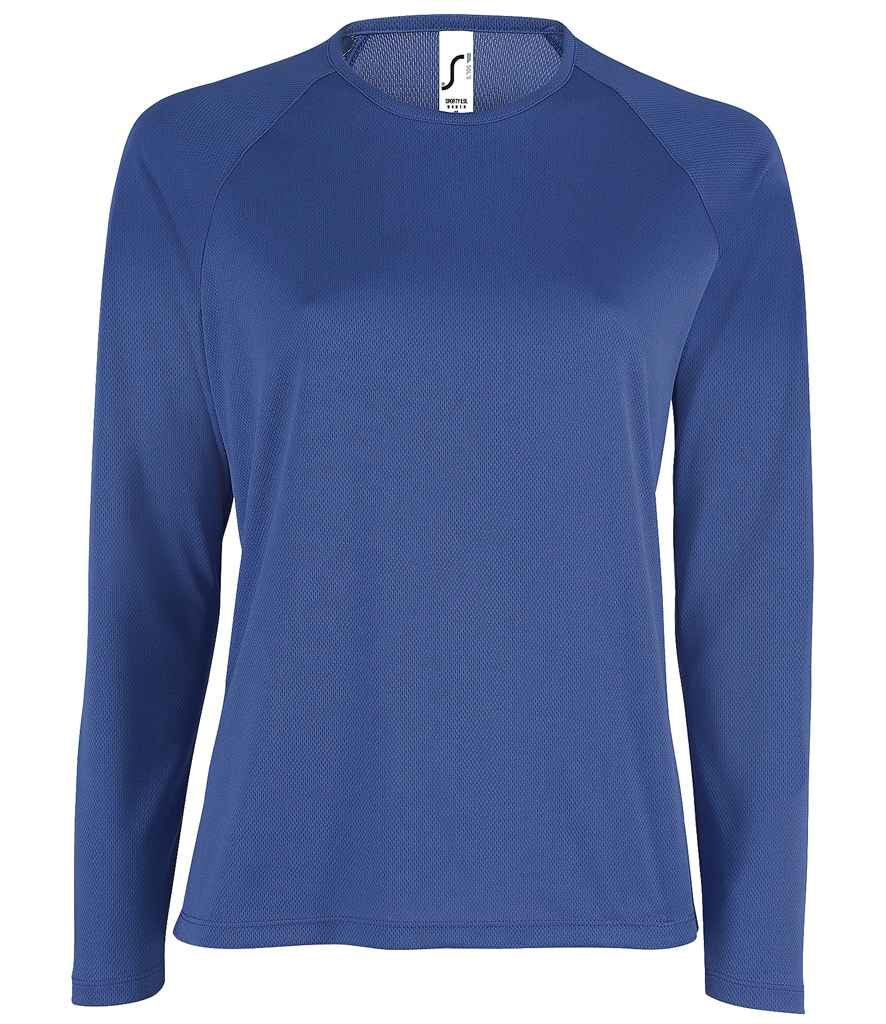 SOL'S Ladies Sporty Long Sleeve Performance T-Shirt | Royal Blue
