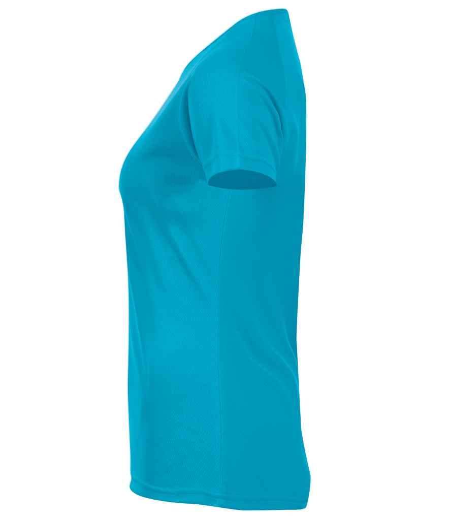 SOL'S Ladies Sporty Performance T-Shirt | Aqua - Image 3