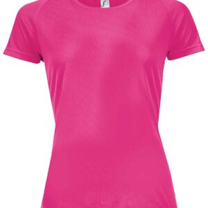 SOL'S Ladies Sporty Performance T-Shirt | Neon Pink
