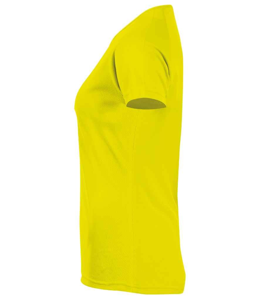 SOL'S Ladies Sporty Performance T-Shirt | Neon Yellow - Image 3